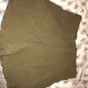 Forever 21 Olive green flowy high waisted shorts